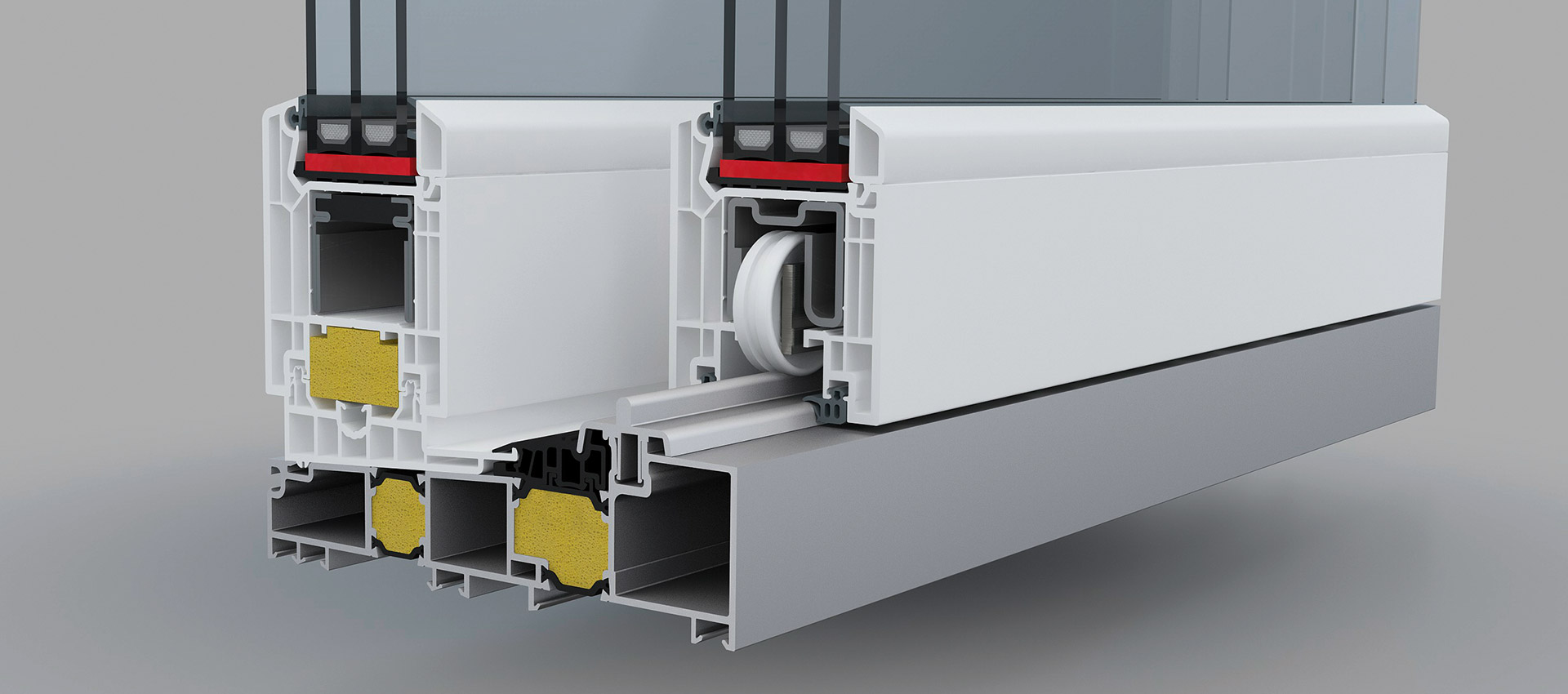 Hebe-Schiebetür-System QuinLine 74